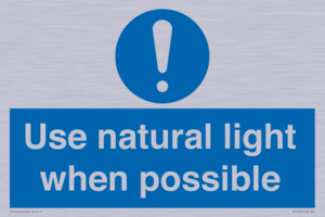 MV10470: Use natural light when possible