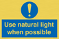 MV10470: Use natural light when possible