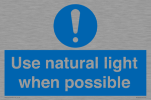 MV10470: Use natural light when possible