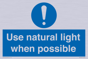 MV10470: Use natural light when possible