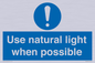 MV10470: Use natural light when possible