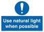 MV10470: Use natural light when possible
