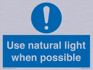 MV10470: Use natural light when possible