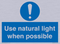 MV10470: Use natural light when possible
