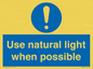 MV10470: Use natural light when possible