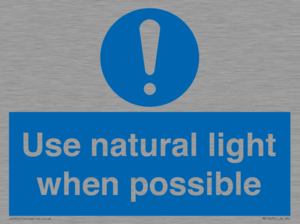 MV10470: Use natural light when possible