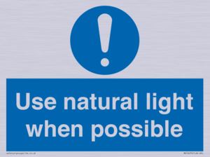 MV10470: Use natural light when possible