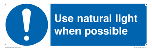 MV10470: Use natural light when possible