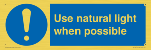MV10470: Use natural light when possible