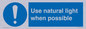 MV10470: Use natural light when possible