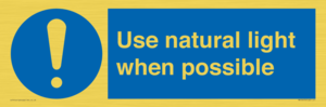 MV10470: Use natural light when possible