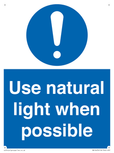 MV10470: Use natural light when possible