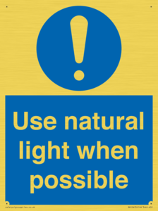 MV10470: Use natural light when possible