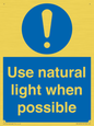 MV10470: Use natural light when possible