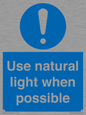 MV10470: Use natural light when possible