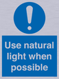 MV10470: Use natural light when possible