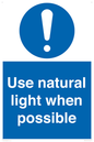 MV10470: Use natural light when possible