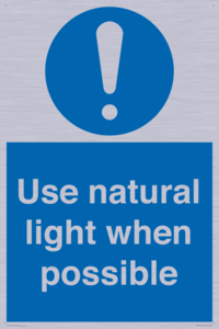 MV10470: Use natural light when possible