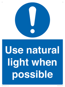 MV10470: Use natural light when possible