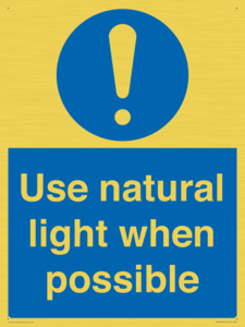 MV10470: Use natural light when possible