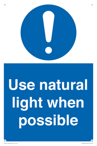MV10470: Use natural light when possible