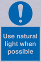 MV10470: Use natural light when possible