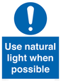 MV10470: Use natural light when possible