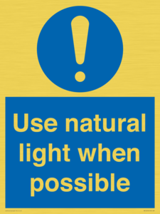 MV10470: Use natural light when possible