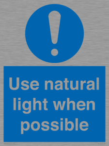 MV10470: Use natural light when possible