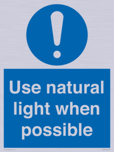 MV10470: Use natural light when possible
