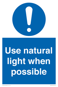 MV10470: Use natural light when possible