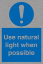 MV10470: Use natural light when possible