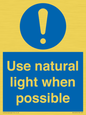 MV10470: Use natural light when possible