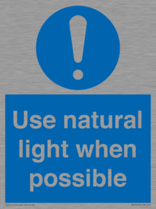 MV10470: Use natural light when possible