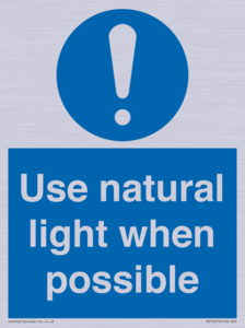 MV10470: Use natural light when possible