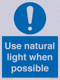 MV10470: Use natural light when possible