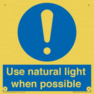 MV10470: Use natural light when possible