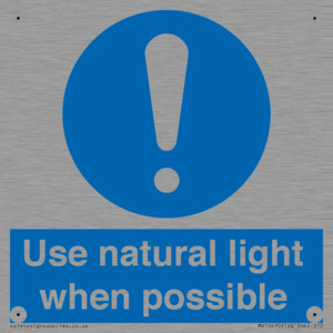 MV10470: Use natural light when possible