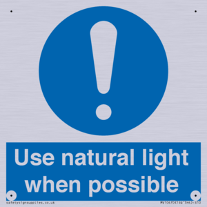 MV10470: Use natural light when possible