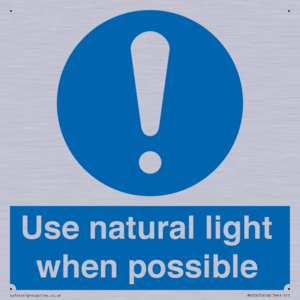 MV10470: Use natural light when possible