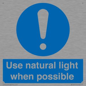 MV10470: Use natural light when possible