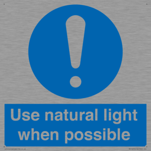 MV10470: Use natural light when possible