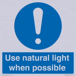 MV10470: Use natural light when possible