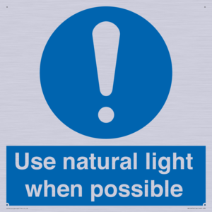 MV10470: Use natural light when possible