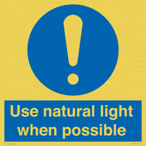 MV10470: Use natural light when possible
