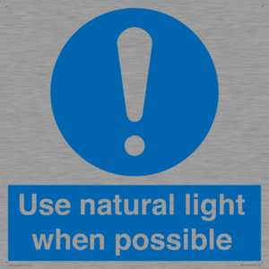 MV10470: Use natural light when possible