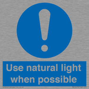 MV10470: Use natural light when possible