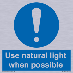 MV10470: Use natural light when possible