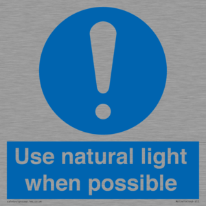 MV10470: Use natural light when possible