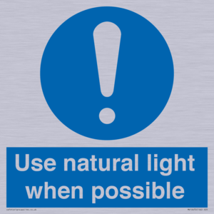 MV10470: Use natural light when possible